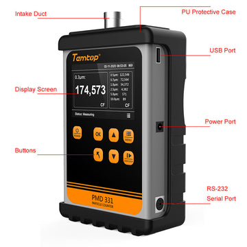 Temtop PMD 331 Innovative Handheld Particle Counter for Air Quality Measurement
