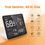 Temtop Air Station M100 Air Quality Monitor PM2.5 AQI CO2 Tester Wireless Weather Forecast Station Colored LCD Display