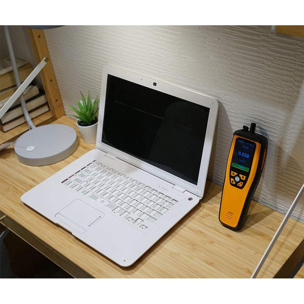 Temtop M2000 2nd Generation Air Quality Monitor for PM2.5 PM10 Particles CO2 HCHO Temperature Humidity Settable Audio Alarm Data Export Recording Curve Easy Calibration - Temtop